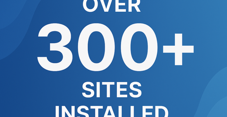 June, 2025: over 300 Sites